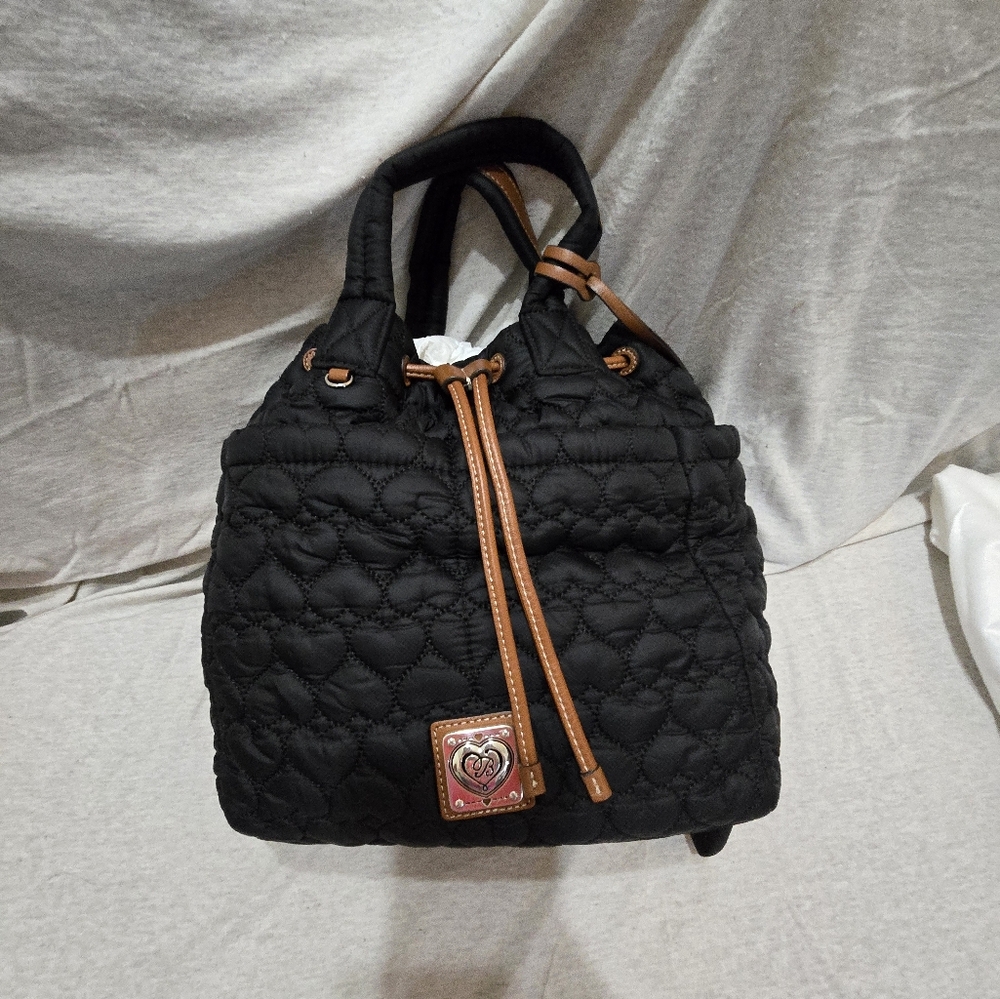 Black Quilted Tote Bag